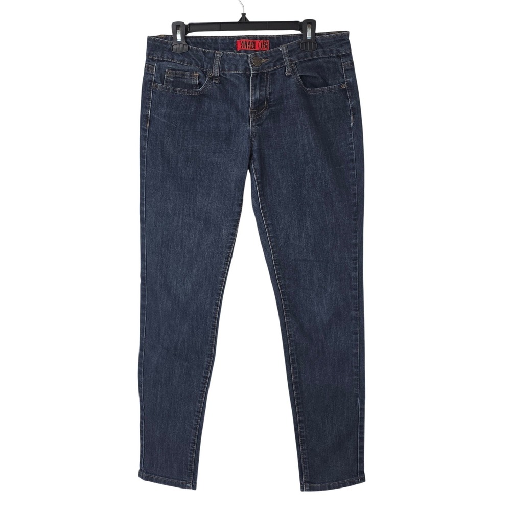 Zana Di Dark‎ Blue Skinny Low Rise Dark Wash Stretch Y2K Jeans Juniors 13